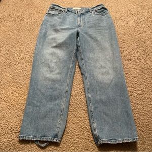 Abercrombie & Fitch The Ankle Straight Ultra High Rise Curve Love Jeans 32/14R